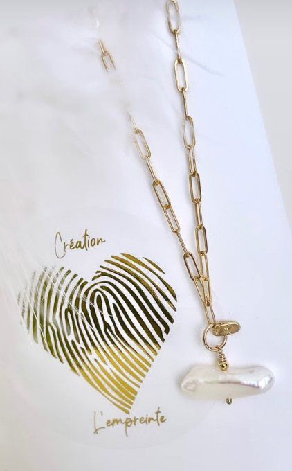 Collier - Perle -Keshi - Gold filled -
