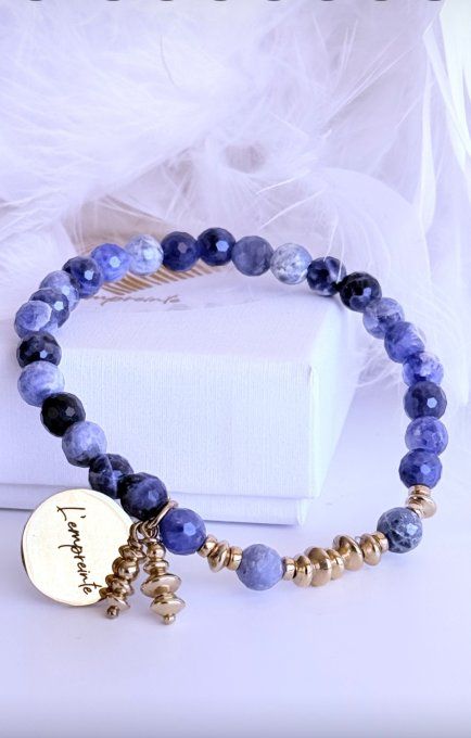 Sodalite à facettes - Apprêts Gold filled