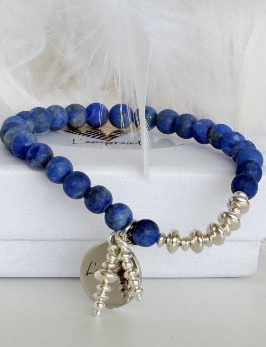 Lapis-lazuli Mat -  Apprêts  Argent